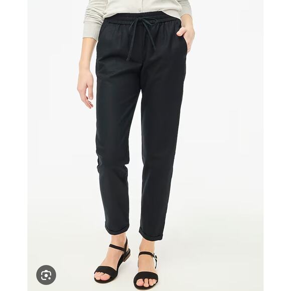 J.Crew Linen-Cotton Blend Drawstring Pant - Picture 1 of 7